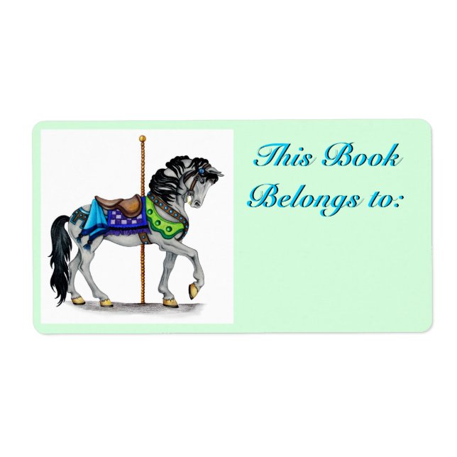 Carousel Book Plate Label (Front)