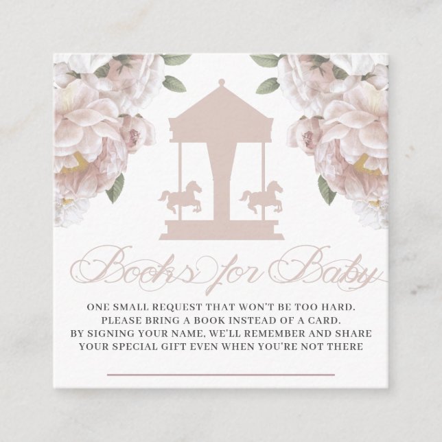 Carousel Books for the Baby Enclosure Card (Front)