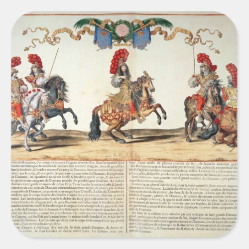 Carousel by Louis XIV  Front of Tuileries Square Sticker