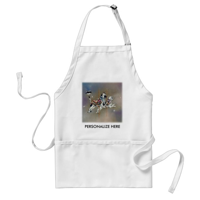 Carousel Cats SQ Adult Apron (Front)
