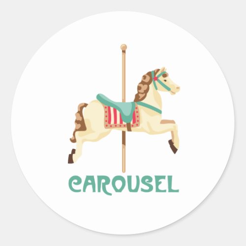 Carousel Classic Round Sticker