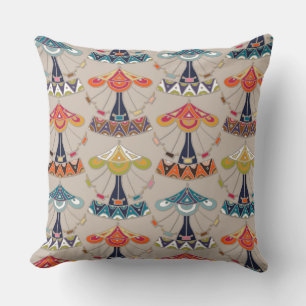 carousel damask throw pillow