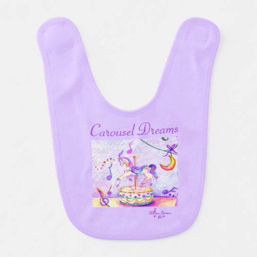 Carousel Dreams Baby Bib