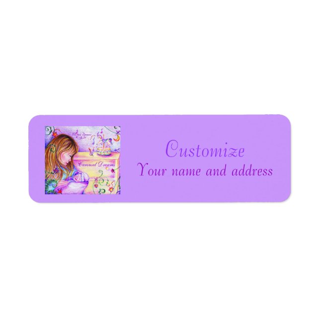Carousel Dreams Customizable Address Labels (Front)