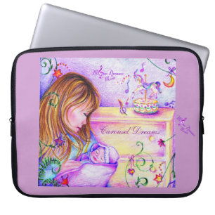 Carousel Dreams Neoprene Laptop Skin 15 inch Laptop Sleeve