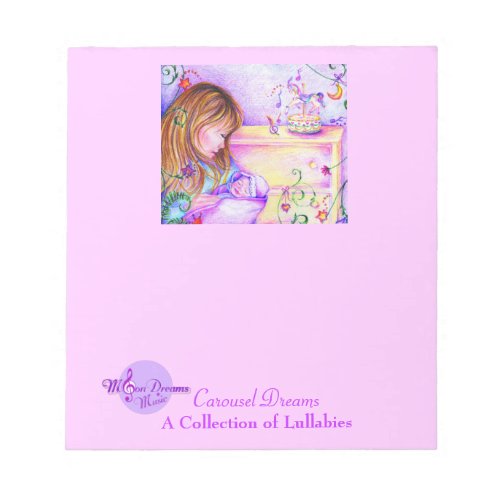 Carousel Dreams Pretty Pink Notepad