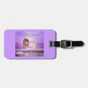 Carousel Dreams PurpleOcean Background Luggage Tag