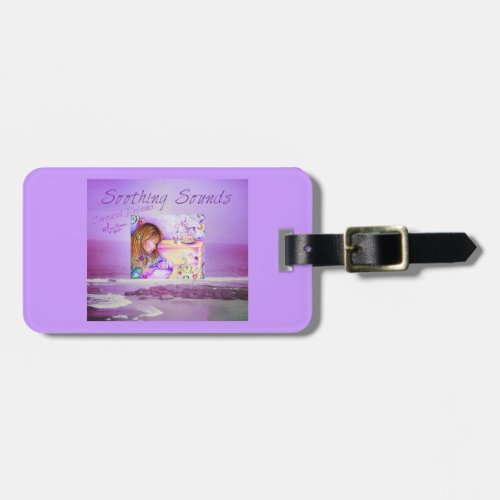 Carousel Dreams PurpleOcean Background Luggage Tag