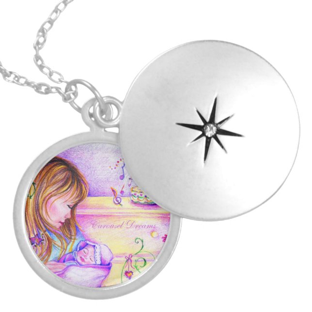 Carousel Dreams Silver Locket (Front)