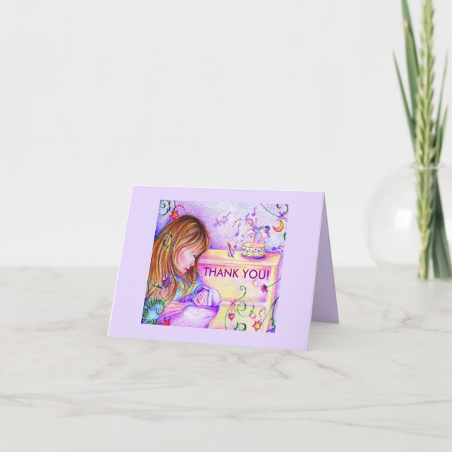 Carousel Dreams Thank you Blank Notecards (Front)