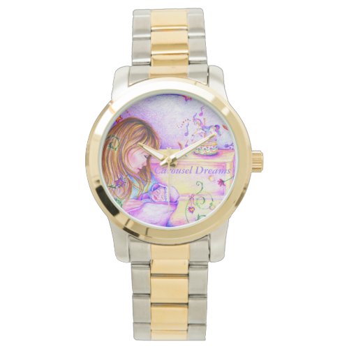 Carousel Dreams Two_Tone with Gold  Silver Watch