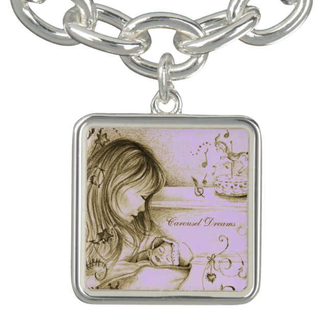Carousel Dreams VintagePurple Charm Bracelet (Design)