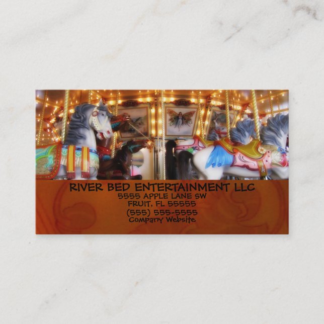 Carousel Entertainment Business Card (Front)