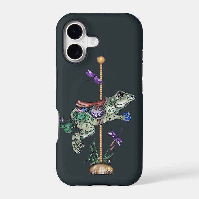 Carousel Frog Iphone Case (Back)