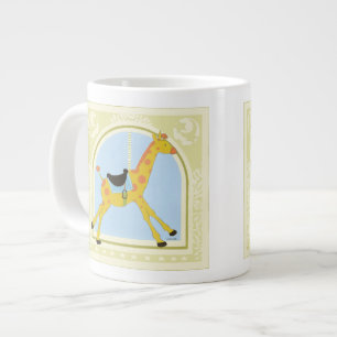 Carousel Giraffe by June Erica Vess Giant Coffee Mug