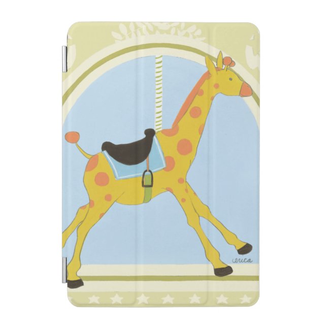Carousel Giraffe by June Erica Vess iPad Mini Cover (Front)