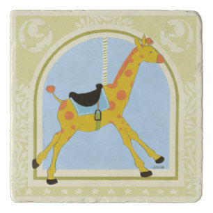 Carousel Giraffe by June Erica Vess Trivet