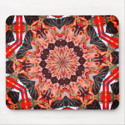 Carousel Horse Abstract Art Mouse Pad
