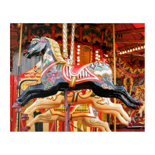 CAROUSEL HORSE ACRYLIC PRINT