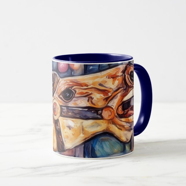 Carousel Horse Art Mug Cup (Front Right)