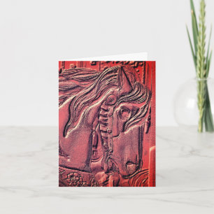 Carousel Horse Art Note Card