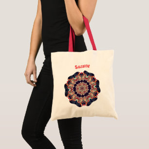 Carousel Horse Art Personalized Tote Bag