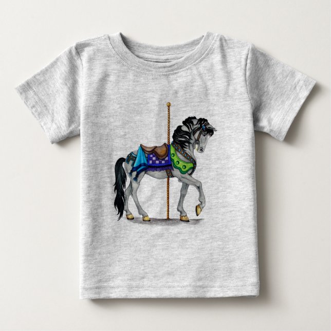 Carousel Horse Baby T-Shirt (Front)