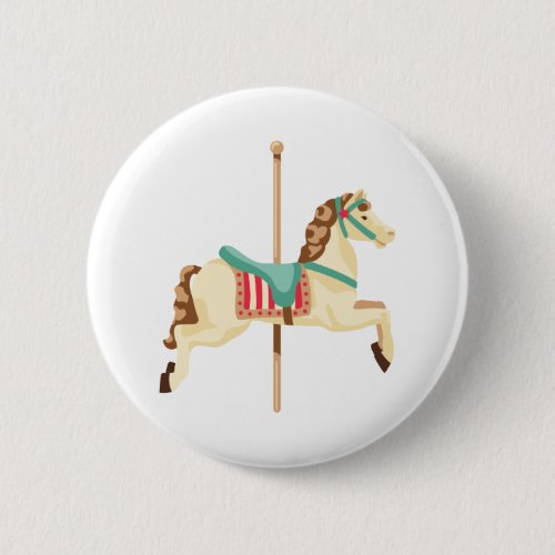 Carousel Horse Button