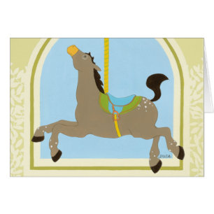 Carousel Horse by June Erica Vess Cards