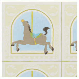 Carousel Horse by June Erica Vess Fabric
