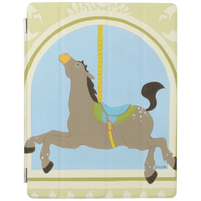 Carousel Horse by June Erica Vess iPad Smart Cover (Front)