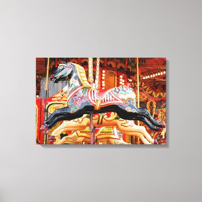 CAROUSEL HORSE CANVAS PRINT (Front)