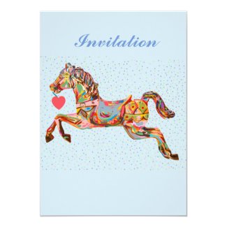 Carousel Horse Card