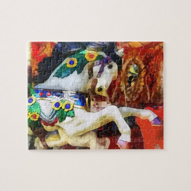 Carousel Horse Closeup Jigsaw Puzzle (Horizontal)