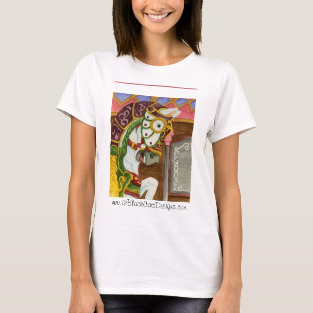 Carousel Horse -.com T-Shirt (Front)