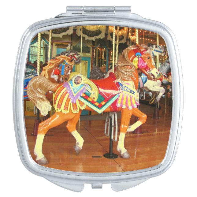 Carousel Horse Compact Mirror (Front)