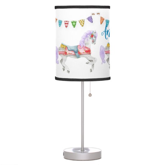 Carousel Horse Custom Template Table Lamp (Left)