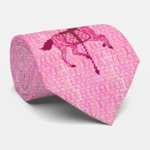 Carousel Horse - Fuchsia Pink Neck Tie