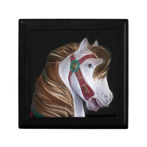 Carousel horse head jewelry box