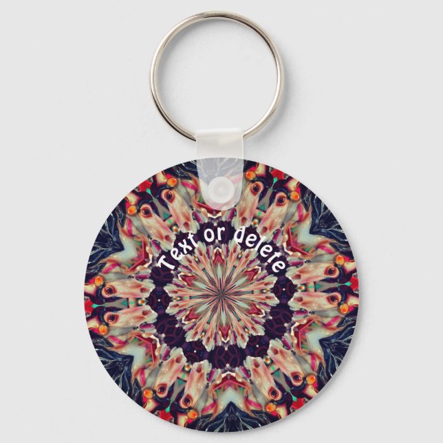 Carousel Horse Kaleidoscope Personalized Keychain (Front)