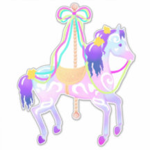 Carousel Horse (large) sticker
