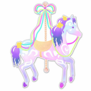 Carousel Horse (large) sticker