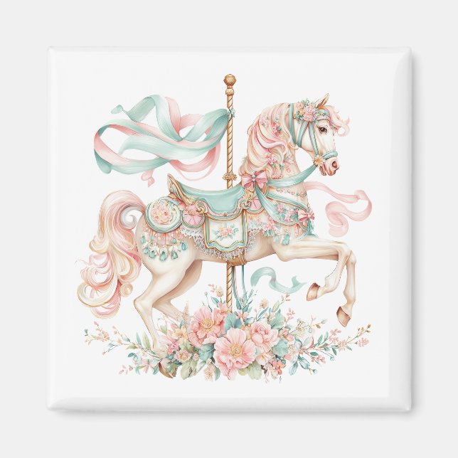 Carousel Horse Magnet   (Front)