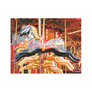 CAROUSEL HORSE METAL PRINT
