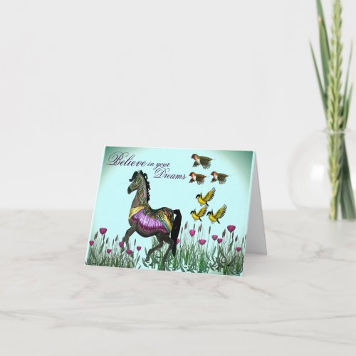 Carousel Horse Note Card