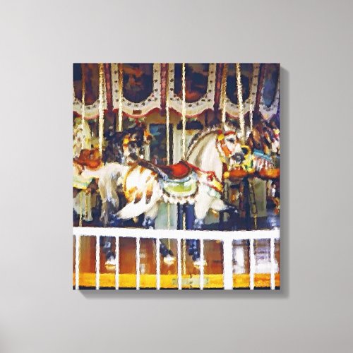 Carousel Horse on Canvas