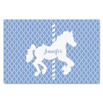 Carousel Horse Pattern Your  Colors  Tissue Paper by WRAPPED_TOO_TIGHT at Zazzle