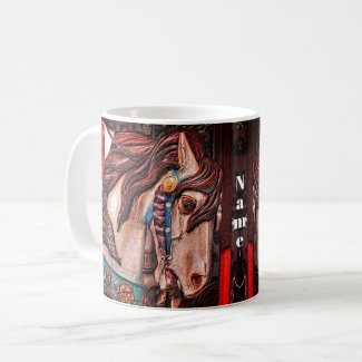 Carousel Horse Pencil Art Personalized