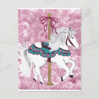 Carousel Horse Postcard