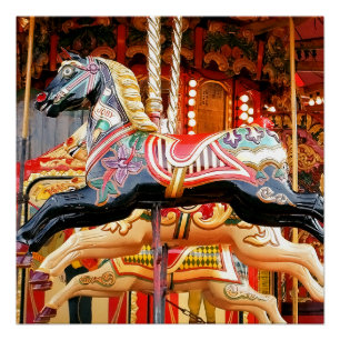 CAROUSEL HORSE POSTER